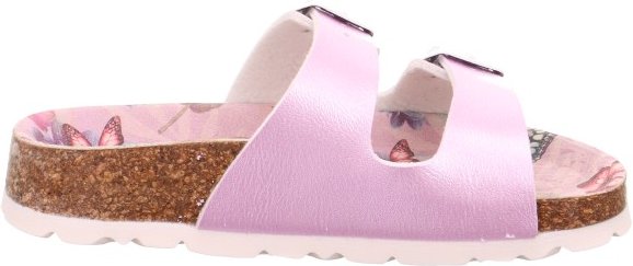 Superfit - Kid's Fussbettpantoffel Vegan - Sandalen Gr 34 lila/ mehrfarbig