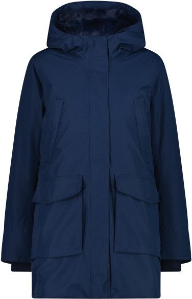 CMP - Women's Parka Fix Hood 35K3556 - Parka Gr 34 blau