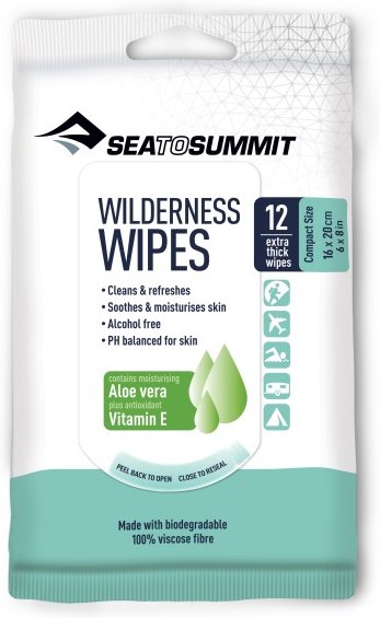 Sea to Summit - Wilderness Wipes Packet of 12 wipes - Körperpflege Gr 12 Stück