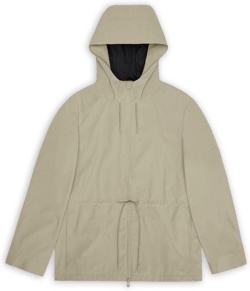 Rains - Women's Suva Hardshell String Jacket W3 - Regenjacke Gr S beige/grau
