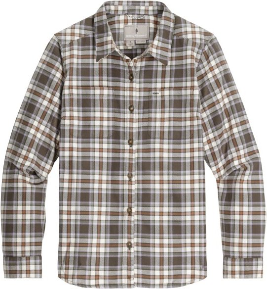 Royal Robbins - Women's Lieback Organic Cotton Flannel L/S - Bluse Gr M grau