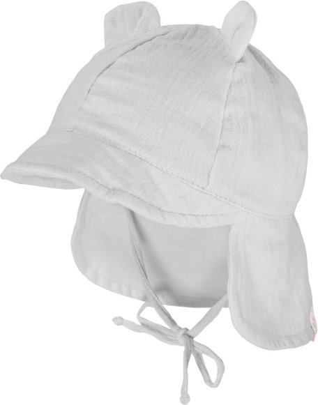 maximo - Baby's Schildmütze m. Ohren u. Nackenschutz - Cap Gr 47 cm grau