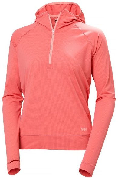 Helly Hansen - Women's Shine Solen 1/2 Zip Hoodie - Funktionsshirt Gr XL rot