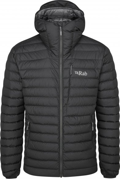 Thumbnail - Rab - Infinity Microlight Jacket - Daunenjacke Gr M grau/schwarz