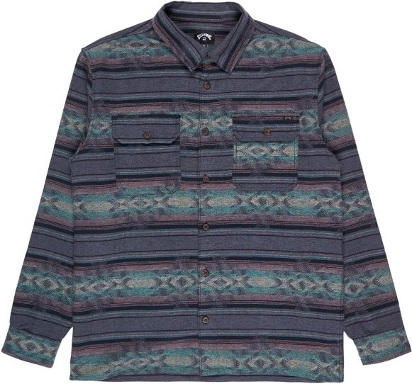 Thumbnail - Billabong - Offshore Jacquard Flannel - Hemd Gr L blau/grau