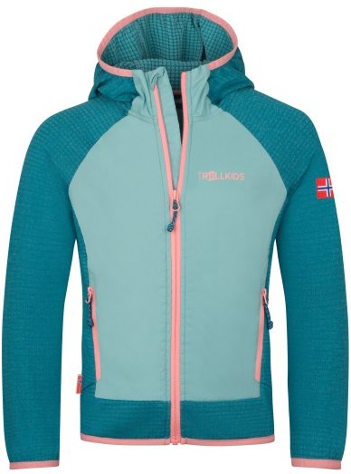 Trollkids - Kid's Seiland Jacket - Fleecejacke Gr 164 türkis