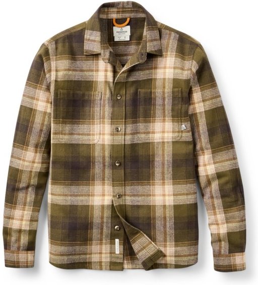 Passenger - Backcountry Check Shirt - Hemd Gr M braun/beige
