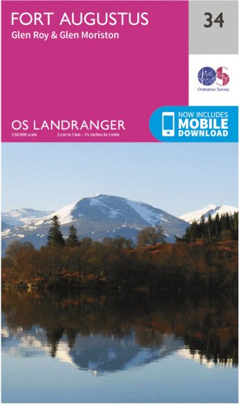 Ordnance Survey - Fort Augustus L034 - Wanderkarte Ausgabe 2016