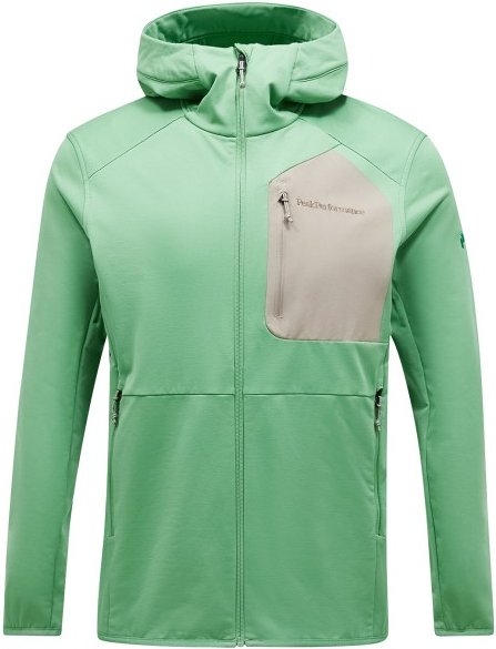 Peak Performance - Utility Light Zip Hood - Fleecejacke Gr XXL grün