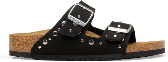 Birkenstock - Kid's Arizona Rivet Border Synthetik - Sandalen Gr 32 - Narrow schwarz