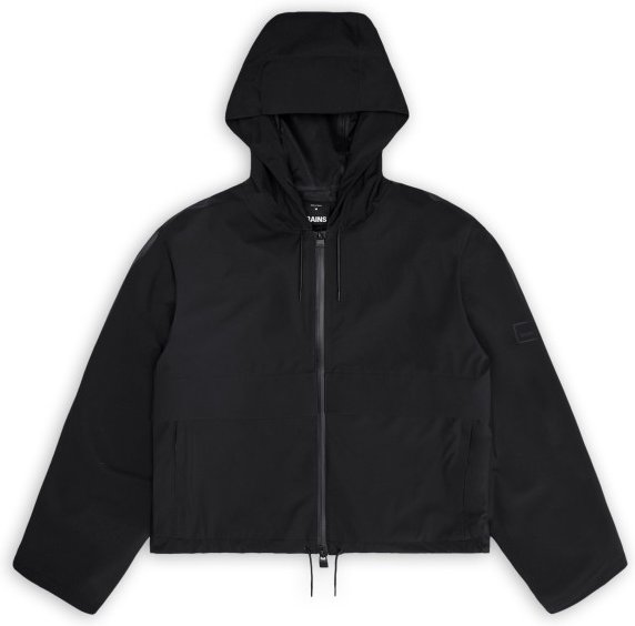 Thumbnail - Rains - Women's Suva Hardshell Short String W Jacket - Regenjacke Gr XL schwarz
