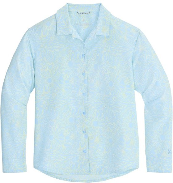 Royal Robbins - Women's Salathe Sun Shirt L/S - Bluse Gr M blau/grau