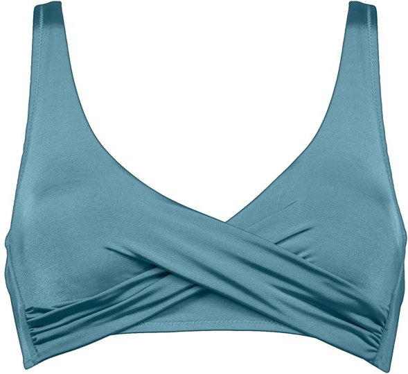 Watercult - Women's Shimmering Solids Cross-Over Bikini Top - Bikini-Top Gr 36 - Cup: C türkis