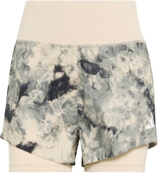 adidas - Women's Adi365 Spray Dye 2in1 Shorts - Laufshorts Gr L beige/grau