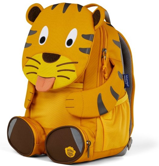 Affenzahn - Großer Freund Tiger - Kinderrucksack Gr 8 l gelb