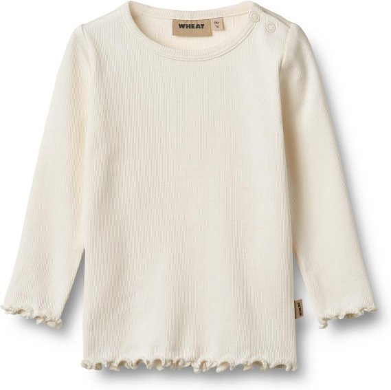 WHEAT - Kid's Rib T-Shirt L/S Ida - Longsleeve Gr 74 beige