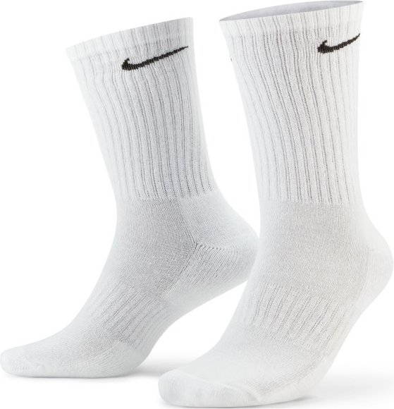 Nike - Everyday Cushioned Training Crew Socks - Multifunktionssocken Gr S - EU: 34-38 grau/weiß