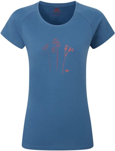 Mountain Equipment - Women's Mountain Flower Tee - T-Shirt Gr 42 blau