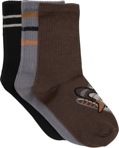 Minymo - Kid's Socks No. 134061 3-Pack - Multifunktionssocken Gr 27-30 braun