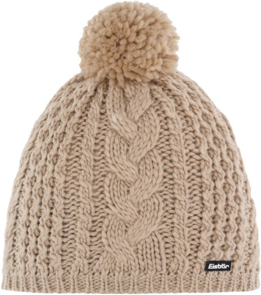 Eisbär - Afra Pompon Mütze Gr One Size beige