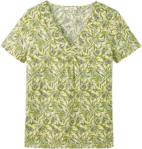 Tranquillo - Women's Jersey-Shirt mit V-Ausschnitt - T-Shirt Gr M oliv