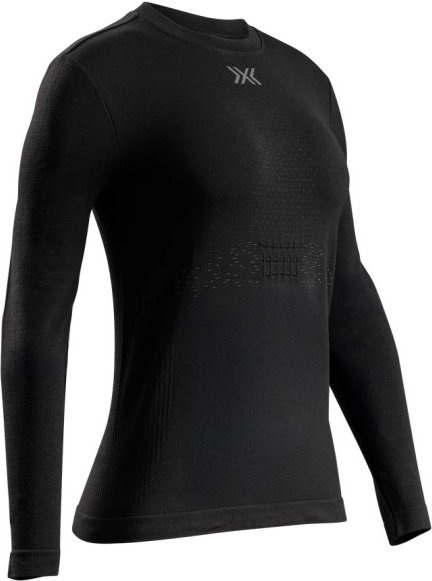 Thumbnail - X-Bionic - Women's Mightywool Shirt L/S - Merinounterwäsche Gr L schwarz