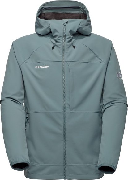 Mammut - Ultimate Comfort Softshell Hooded Jacket - Softshelljacke Gr M türkis