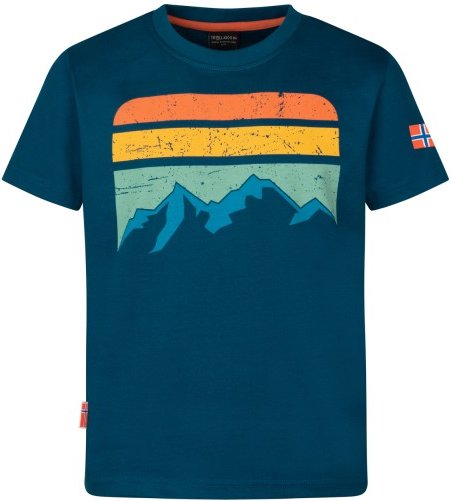 Trollkids - Kid's Falketind T - T-Shirt Gr 98 blau