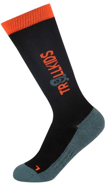 Thumbnail - Trollkids - Kid's Ski Socks - Skisocken Gr 31-34 schwarz