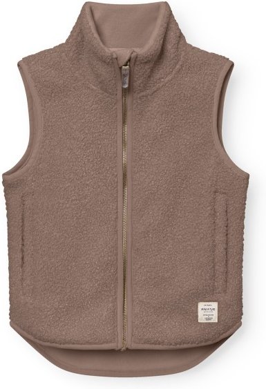 Mini A Ture - Kid's Matbattal Teddyfleece Vest - Fleeceweste Gr 140 braun