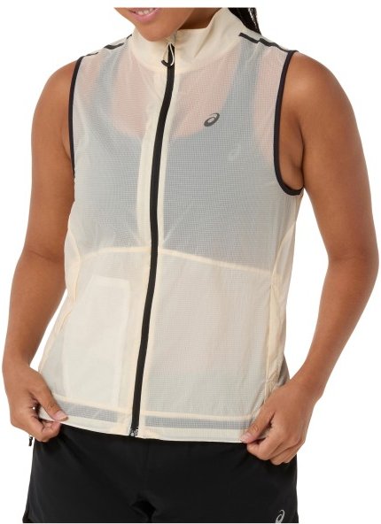 Asics - Women's Metarun Packable Gilet - Laufweste Gr XS beige