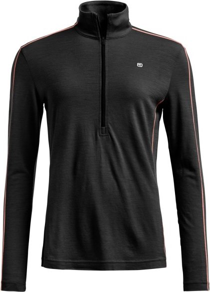 Ortovox - Women's 185 Rock'N'Wool Zip Neck - Merinounterwäsche Gr S schwarz