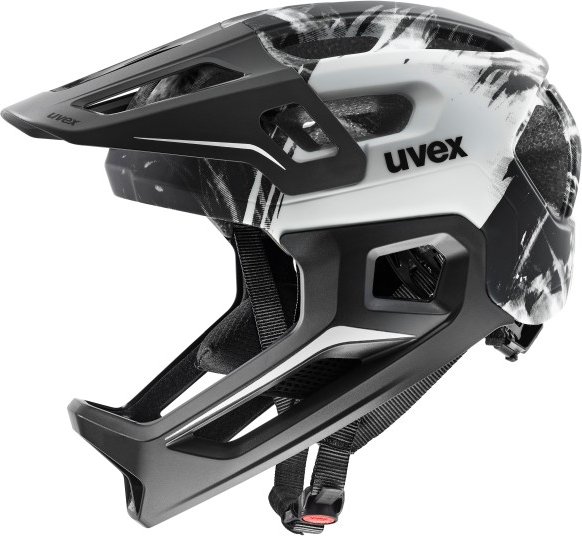 Uvex - Kid's React Jr. Fullface - Radhelm Gr 52-56 cm grau/schwarz