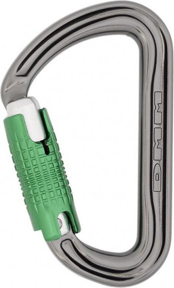 DMM - Shadow - Verschlusskarabiner Gr Locksafe grau/grün