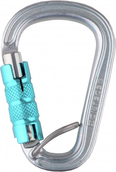 Edelrid - HMS Bruce Steel Triple FG II - HMS-Karabiner grau