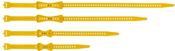 Thumbnail - Sea to Summit - Stretch-Loc Strap Set (4 Pieces) - Befestigungsschlaufe sulphur