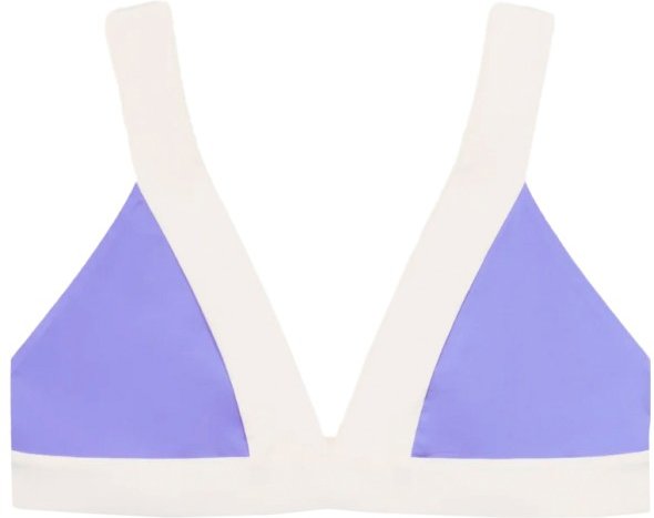 MYMARINI - Women's Top - Bikini-Top Gr M weiß/lila