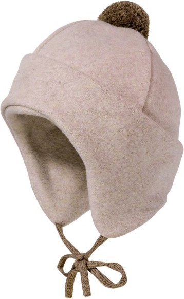 Thumbnail - maximo - Kid's Mini-Mütze mit Pompon und Bindeband - Mütze Gr 47-49 cm braun