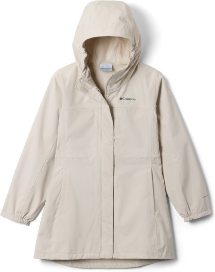 Columbia - Kid's Hikebound Long Jacket - Regenjacke Gr M beige/grau