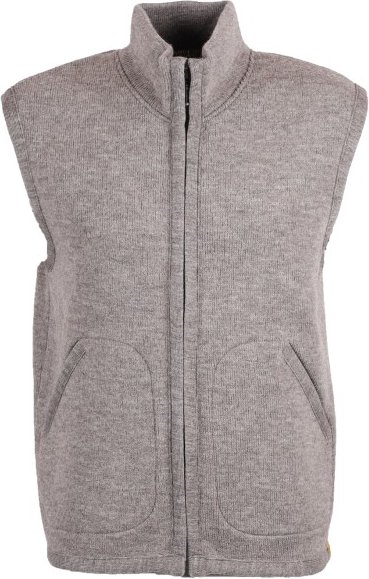 Albmerino - Walk Stehkragen Weste - Wollweste Gr S grau