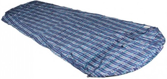 Cocoon - MummyLiner Silk - Reiseschlafsack Gr 241 x 90/56 cm blau/grau