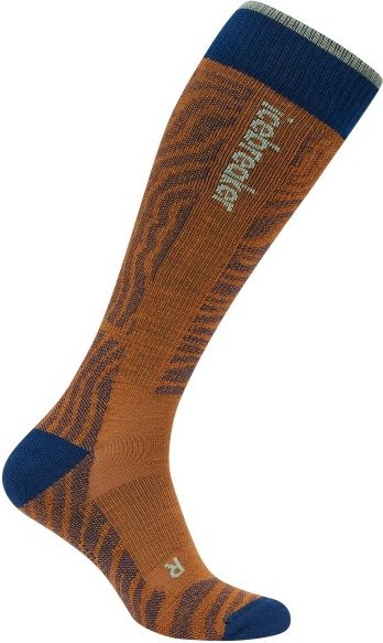 Thumbnail - Icebreaker - Merino Ski+ Light OTC Mountain Contour - Skisocken Gr S braun
