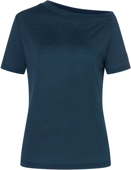 super.natural - Women's Drop Shoulder Tee - Merinoshirt Gr XS blau