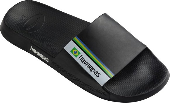 Havaianas - Slide Brasil - Sandalen Gr 37/38 schwarz