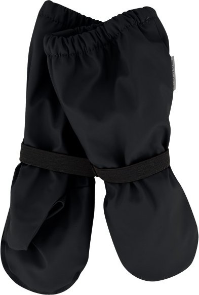 Thumbnail - Mikk-Line - Kid's PU Rain Mittens with Fleece - Handschuhe Gr 86/92 schwarz