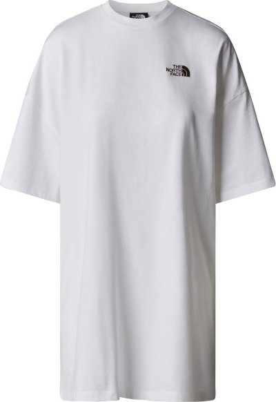 The North Face - Women's S/S Essential Tee Dress - Kleid Gr L grau/weiß