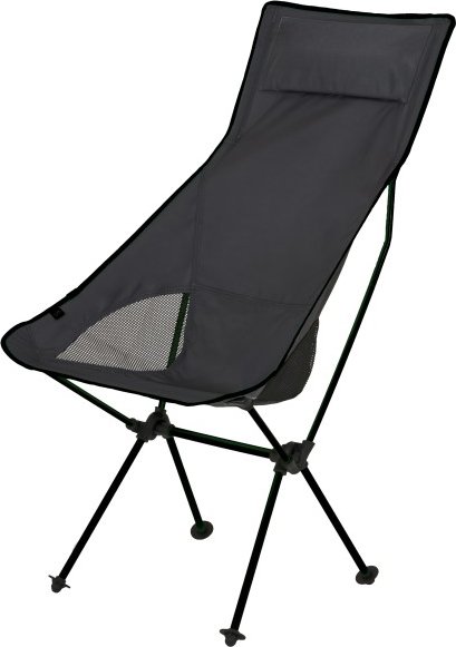 Basic Nature - Travelchair Ultralight High Rest - Campingstuhl Gr 89 x 57 x 103 cm grau