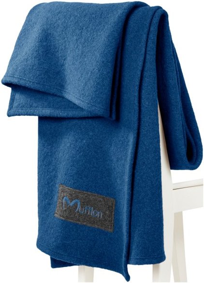 Mufflon - Plaid I - Decke Gr 200 x 140 cm blau