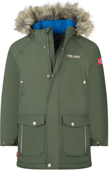 Trollkids - Kid's Nordkapp Jacket - Parka Gr 140 oliv