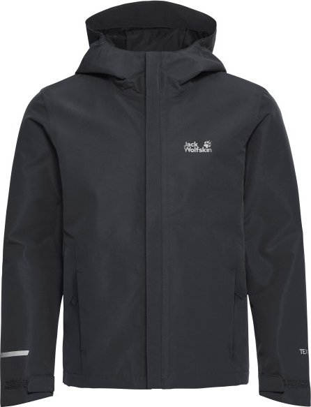 Jack Wolfskin - Kid's Haze 2L Jacket - Regenjacke Gr 128 schwarz/grau